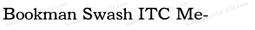 Bookman Swash ITC Me字体转换
